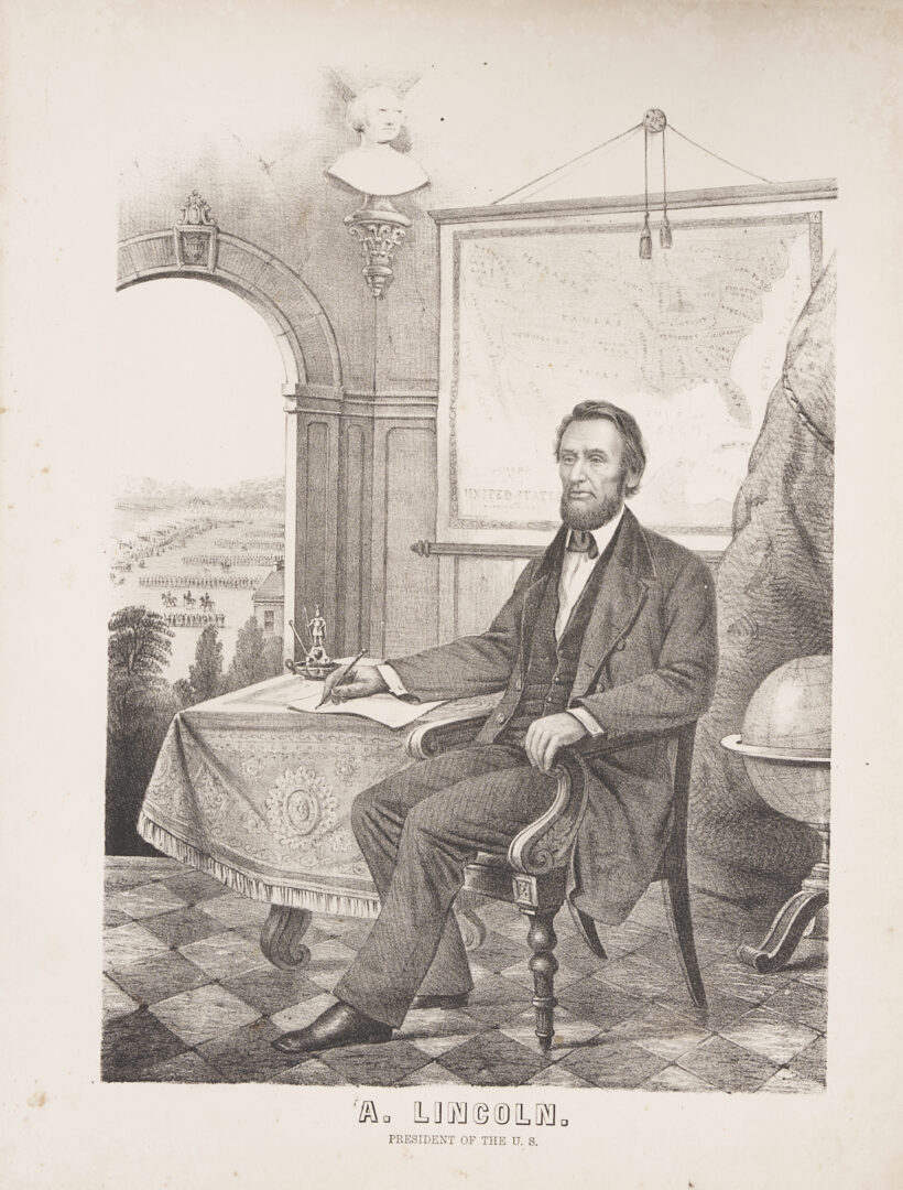 Lot 620: Portfolio of 40 Ehrgott & Forbriger Lithograph Portraits; Civil War