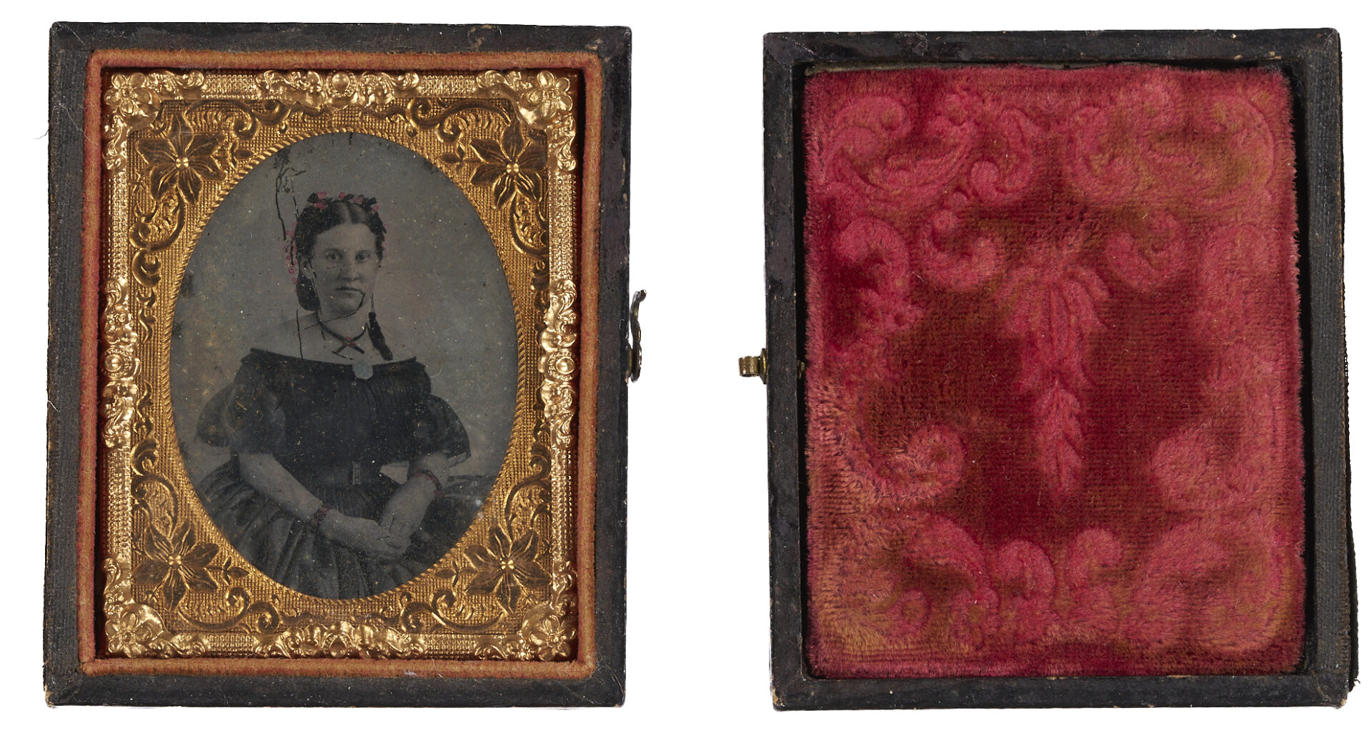 Lot 621: Mattie Ready Morgan Family Tintype, Documents, Currency