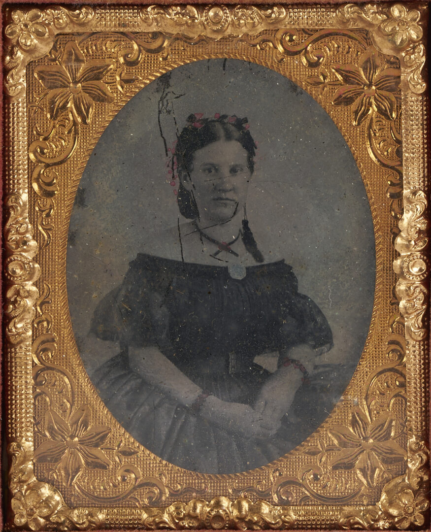 Lot 621: Mattie Ready Morgan Family Tintype, Documents, Currency