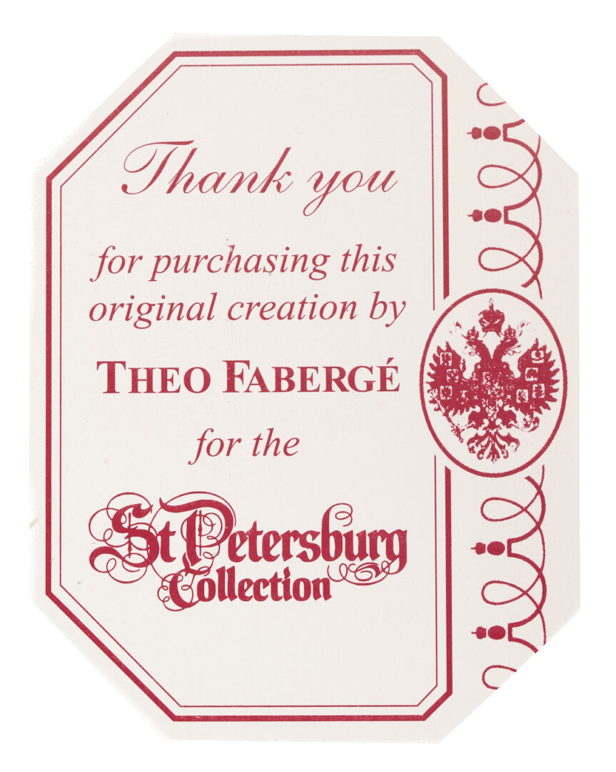 Lot 62: Theo Faberge Egg, Tremblant Violet