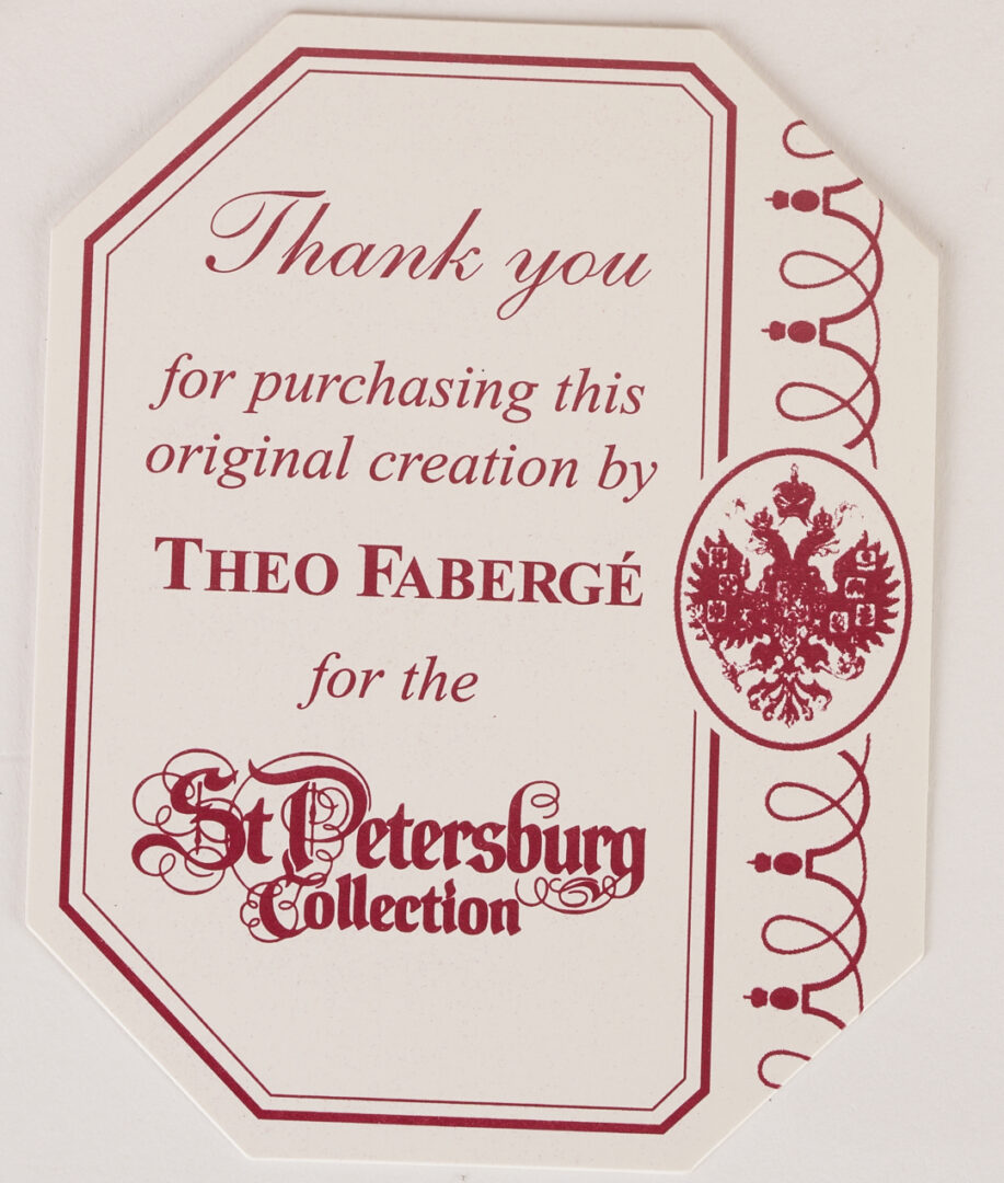 Lot 63: Theo Faberge Tremblant Flower Egg, Daisy