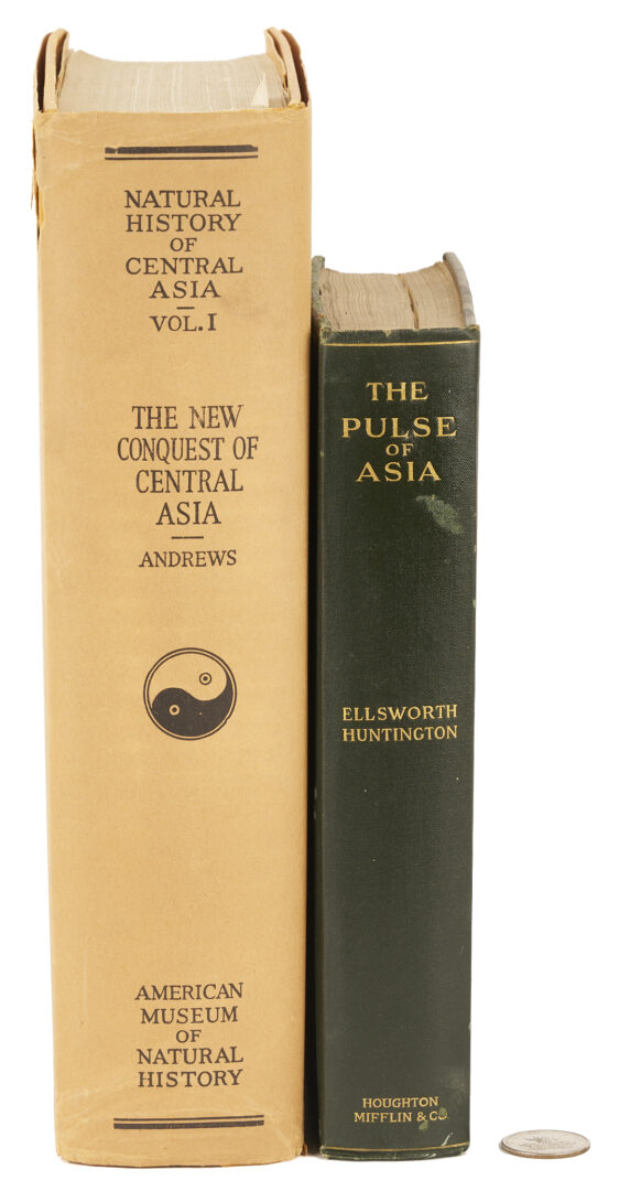 Lot 648: 2 Antique Books of Asian Exploration; Andrews, Huntington