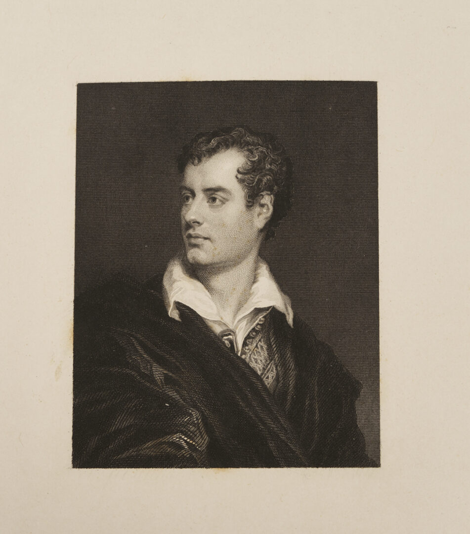 Lot 649: Custom 19th C. Lord Byron Childe Harold’s Pilgrimage, 4 Vols w/ Over 350 Prints Incl. Ex-Joshua Reynolds