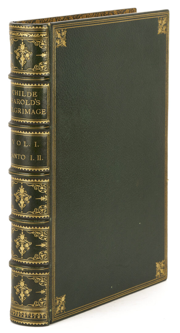 Lot 649: Custom 19th C. Lord Byron Childe Harold’s Pilgrimage, 4 Vols w/ Over 350 Prints Incl. Ex-Joshua Reynolds