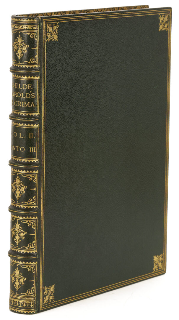 Lot 649: Custom 19th C. Lord Byron Childe Harold’s Pilgrimage, 4 Vols w/ Over 350 Prints Incl. Ex-Joshua Reynolds