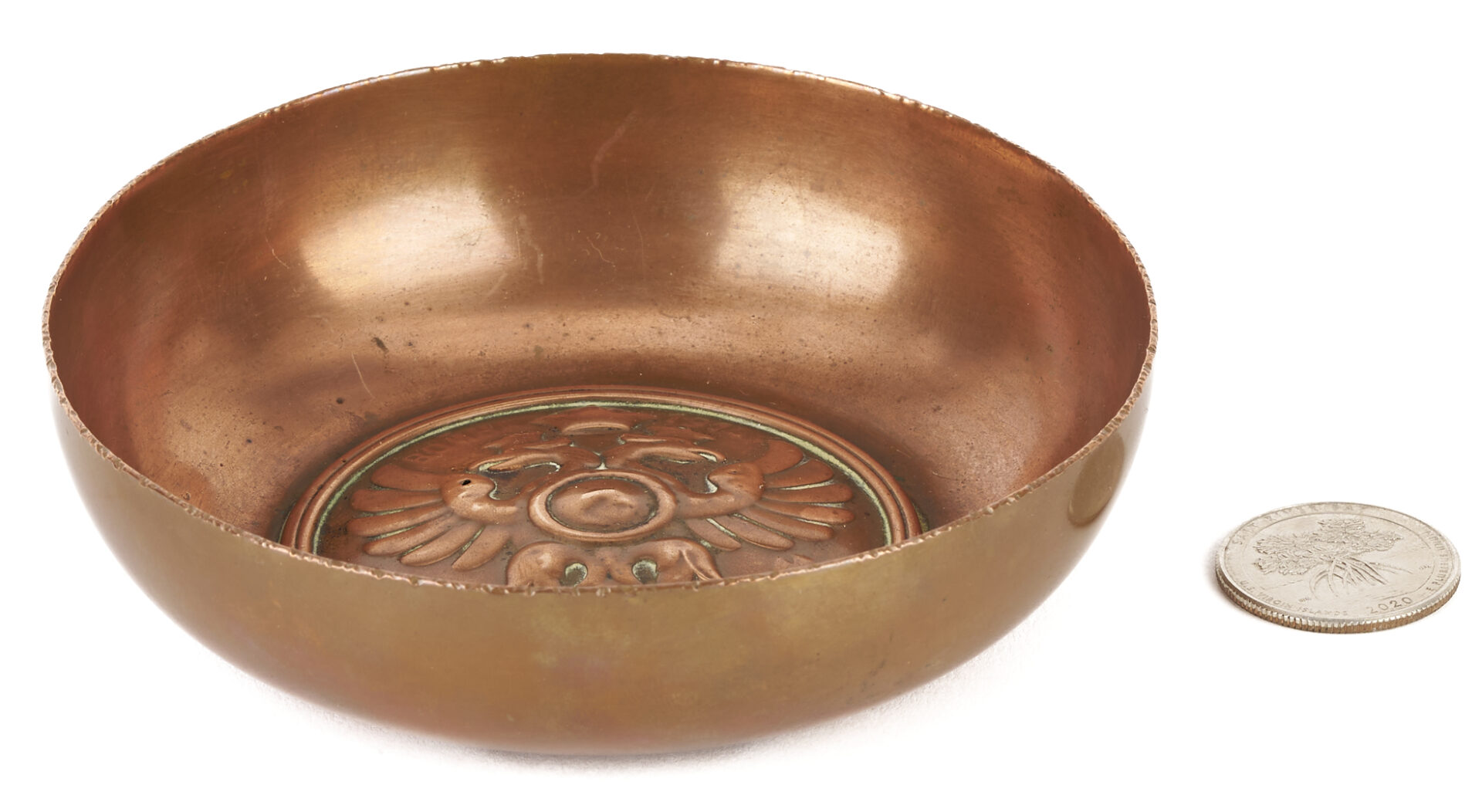 Lot 64: Faberge Russian WWI era Copper Bowl