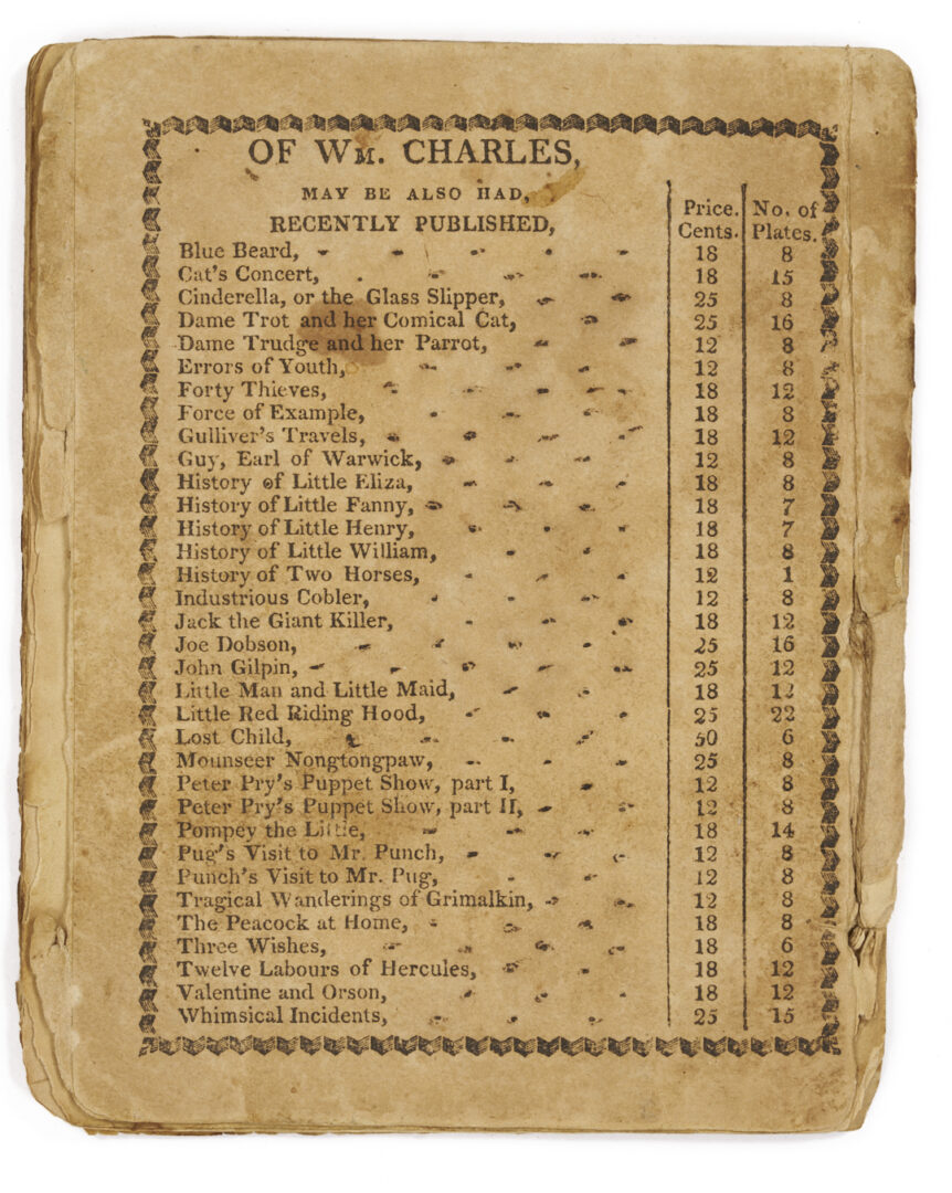 Lot 650: Benjamin Franklin The Way to Wealth Chapbook Plus Jack Daw Children's Book, Early 19th c.