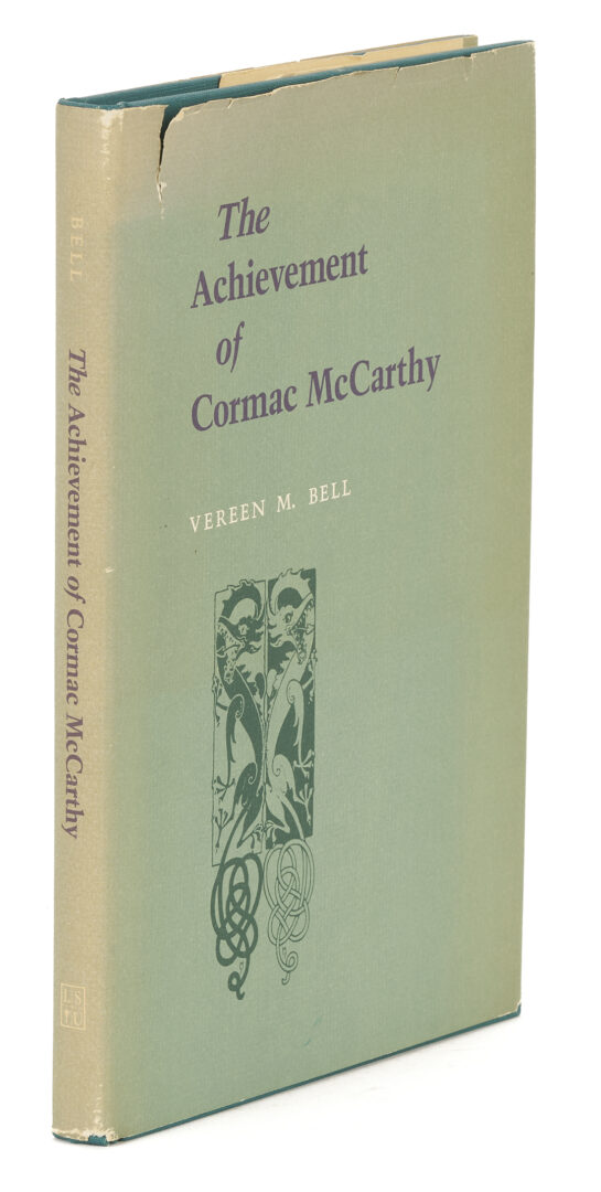 Lot 653: Cormac McCarthy, Outer Dark, 1st Edition, Signed; plus “The Achievement of Cormac McCarthy”