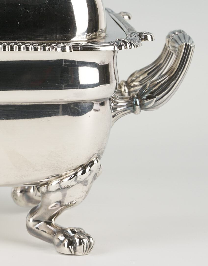 Lot 66: George III Sterling Silver Entree Dish with Crest