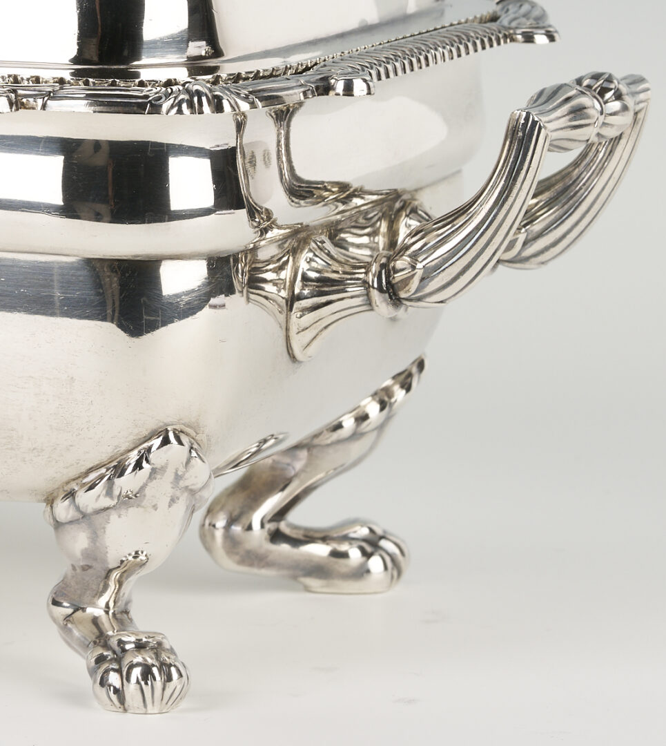 Lot 66: George III Sterling Silver Entree Dish with Crest