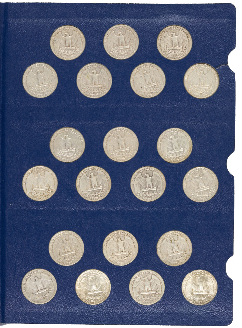 Lot 676: 3 Coin Collectors Books, Washington Quarters & Roosevelt Dimes