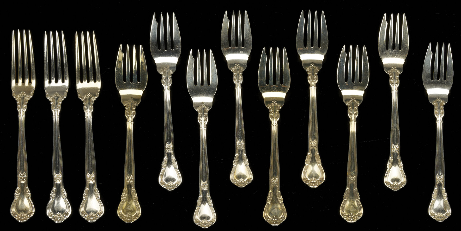 Lot 708: 63 Pcs. Assorted Gorham Chantilly Sterling Flatware