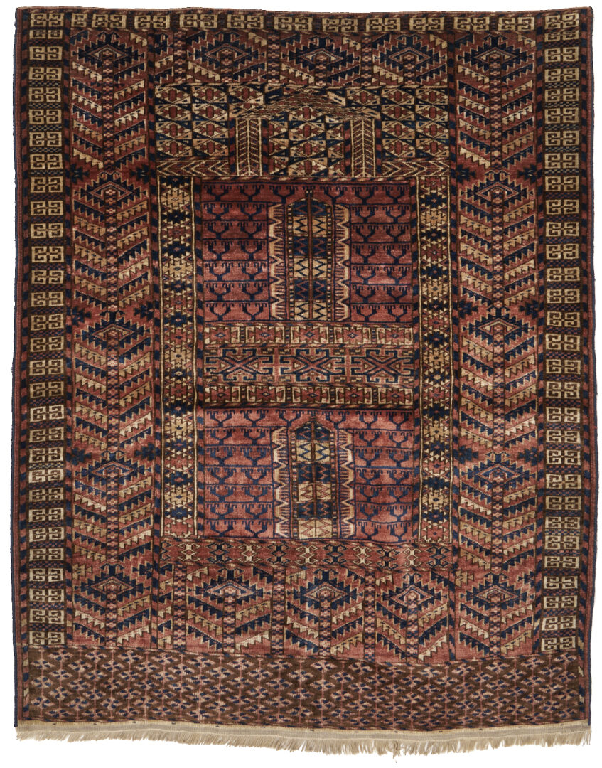 Lot 712: 4 Afgan Turkmen Weavings, incl. Rugs & Saddle Covers