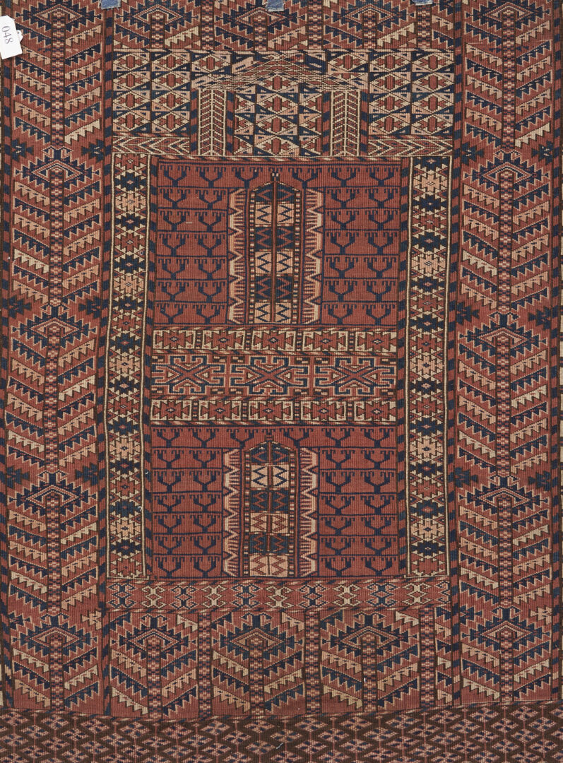 Lot 712: 4 Afgan Turkmen Weavings, incl. Rugs & Saddle Covers