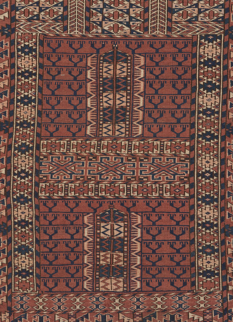 Lot 712: 4 Afgan Turkmen Weavings, incl. Rugs & Saddle Covers