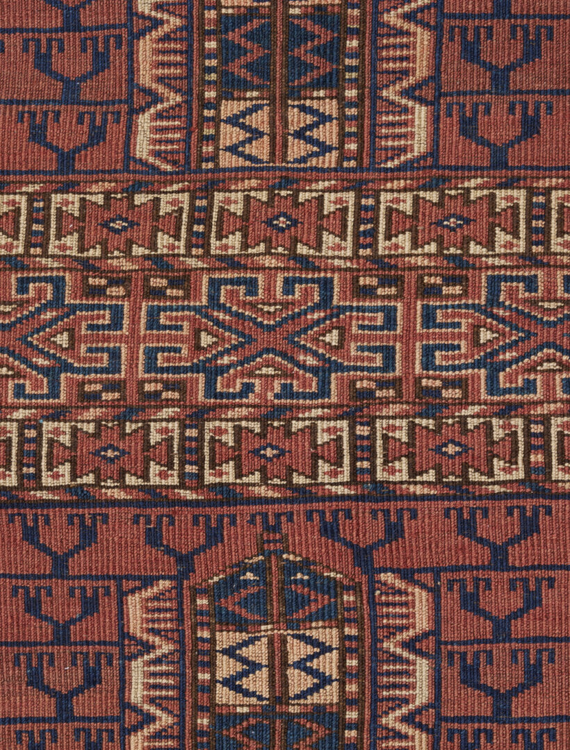 Lot 712: 4 Afgan Turkmen Weavings, incl. Rugs & Saddle Covers