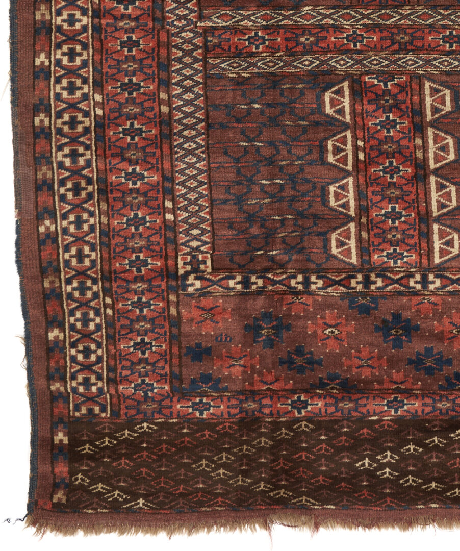 Lot 712: 4 Afgan Turkmen Weavings, incl. Rugs & Saddle Covers