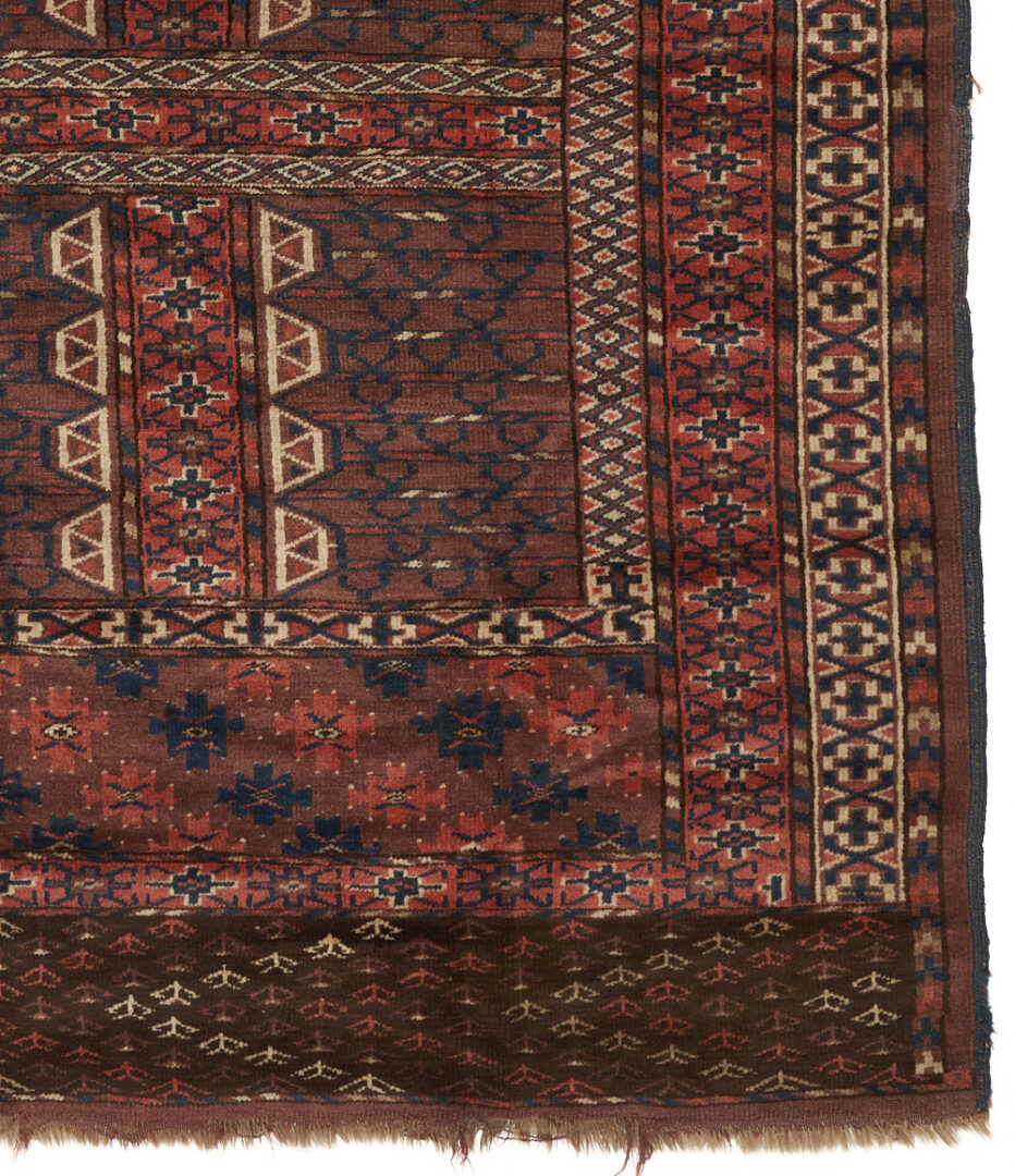 Lot 712: 4 Afgan Turkmen Weavings, incl. Rugs & Saddle Covers