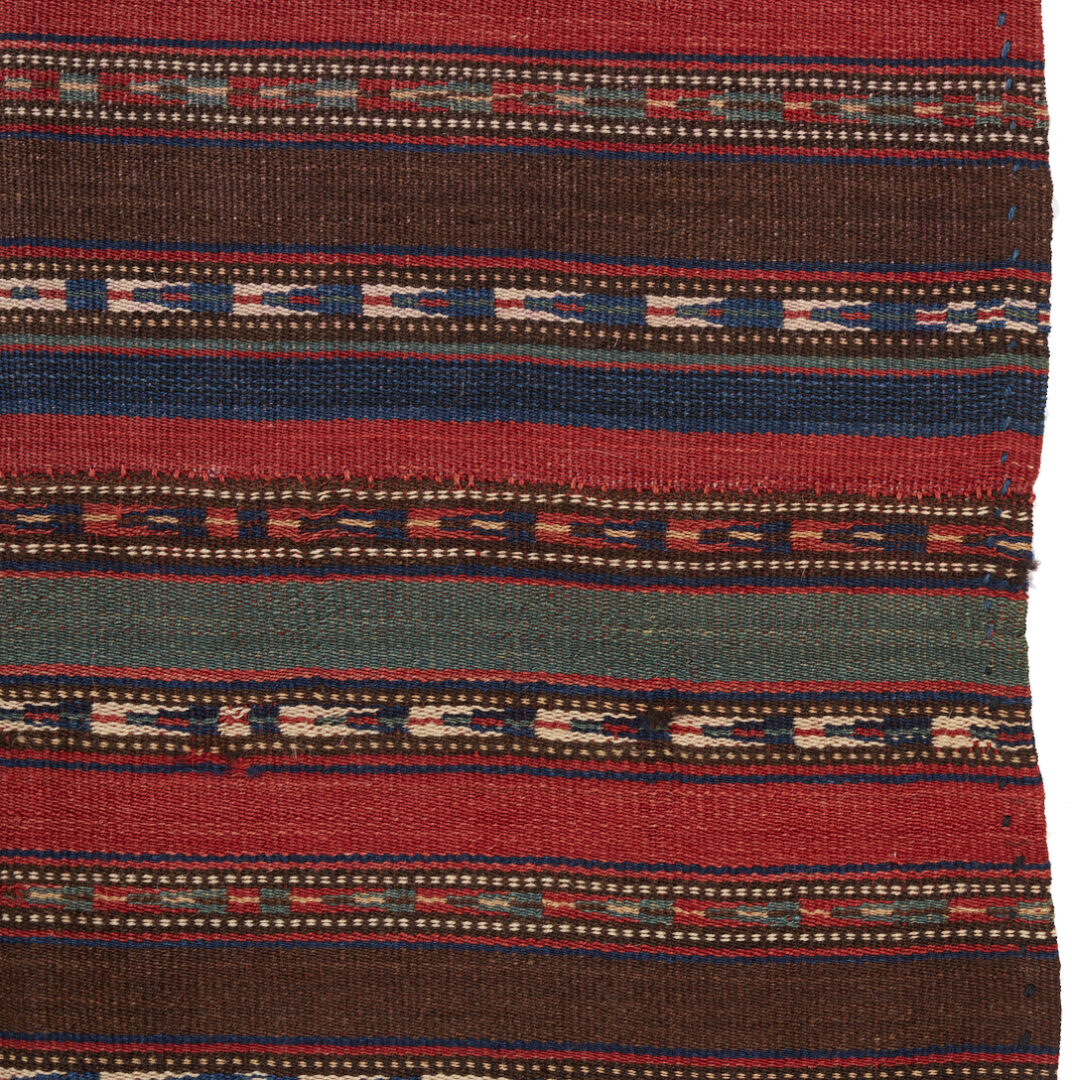 Lot 718: 2 Antique Tekke Turkmen Kilim Wool Blankets or Jajims