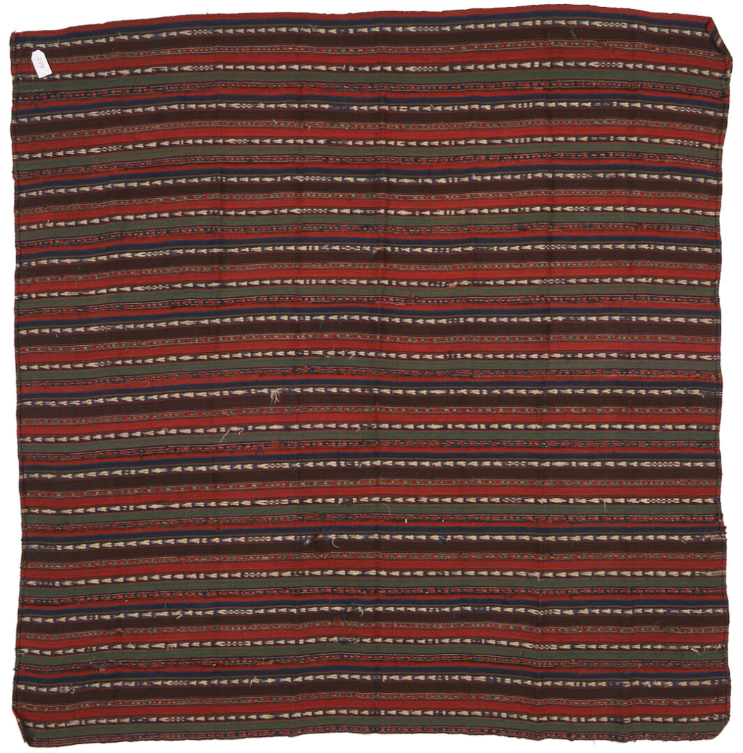 Lot 718: 2 Antique Tekke Turkmen Kilim Wool Blankets or Jajims