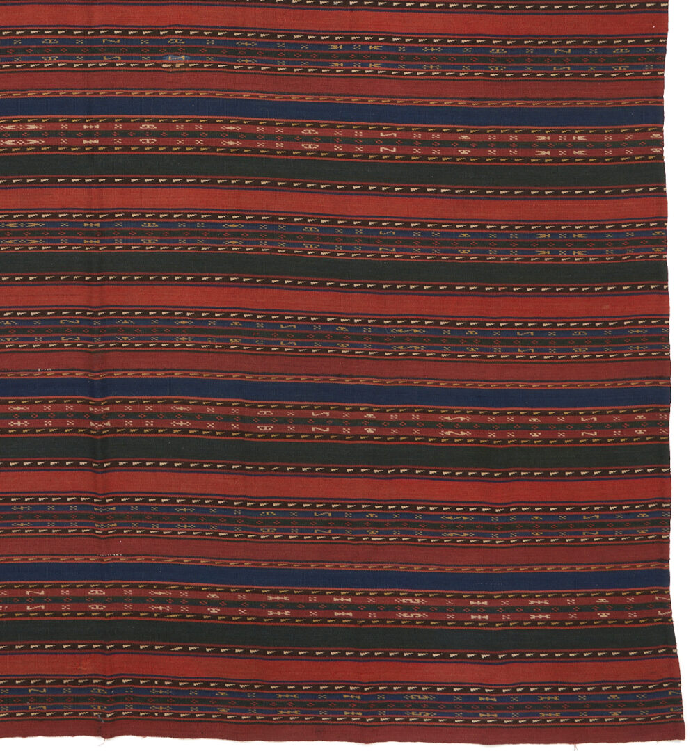 Lot 718: 2 Antique Tekke Turkmen Kilim Wool Blankets or Jajims