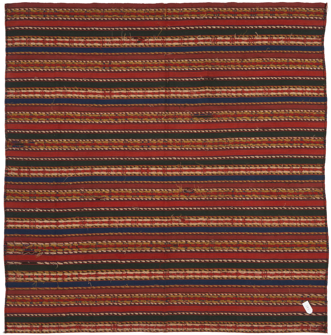 Lot 718: 2 Antique Tekke Turkmen Kilim Wool Blankets or Jajims