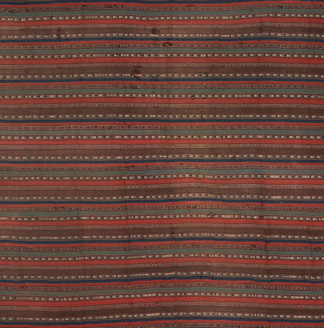 Lot 718: 2 Antique Tekke Turkmen Kilim Wool Blankets or Jajims