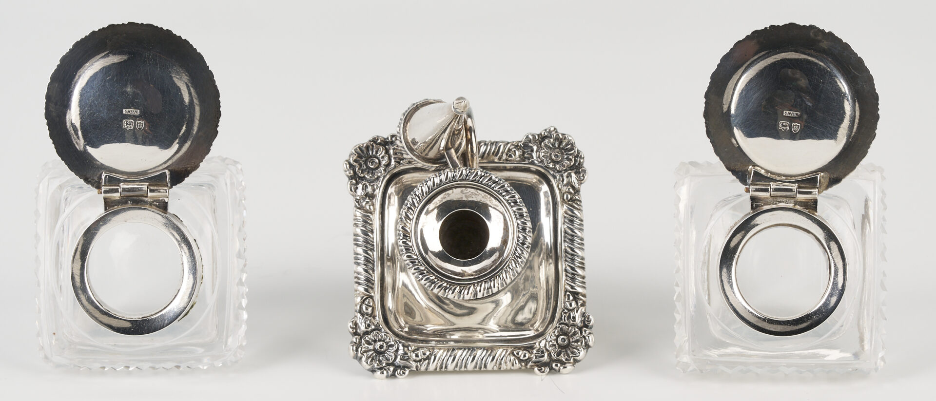 Lot 71: English Sterling Standish or Inkwell