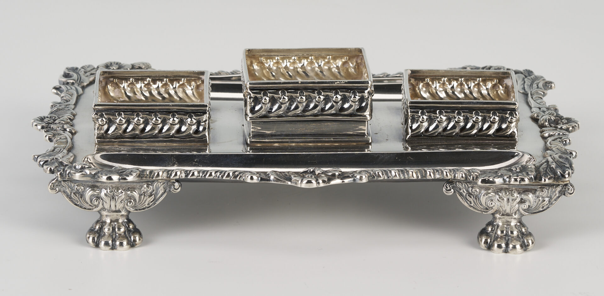 Lot 71: English Sterling Standish or Inkwell