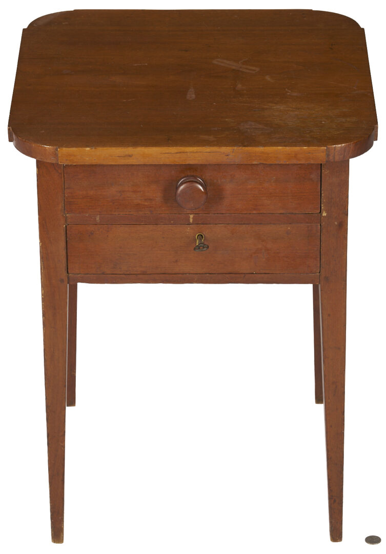 Lot 720: Piedmont NC Walnut Two Drawer Stand