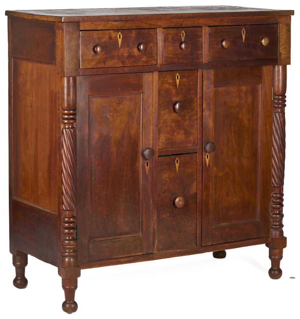 Lot 723: Southern Inlaid Walnut Jackson Press