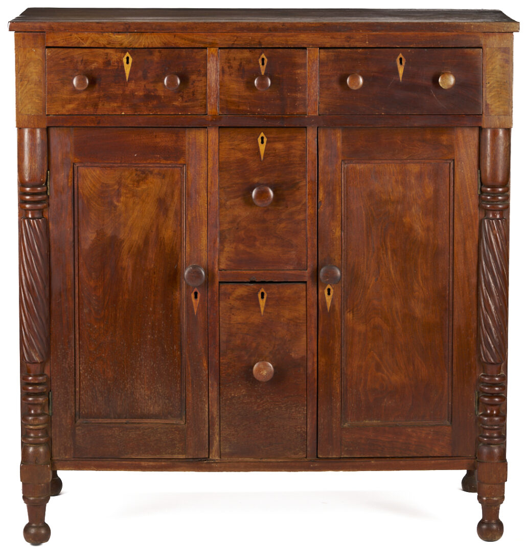 Lot 723: Southern Inlaid Walnut Jackson Press