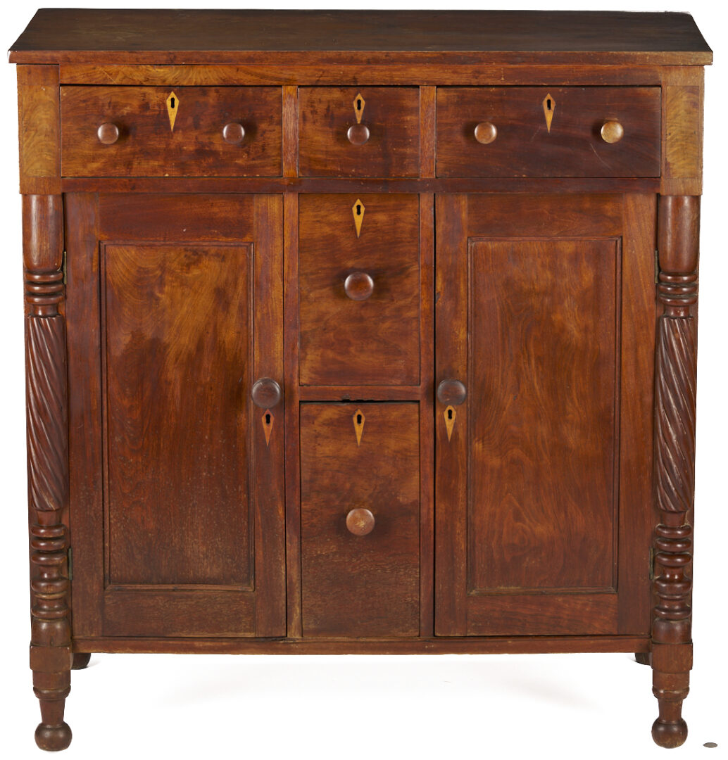 Lot 723: Southern Inlaid Walnut Jackson Press