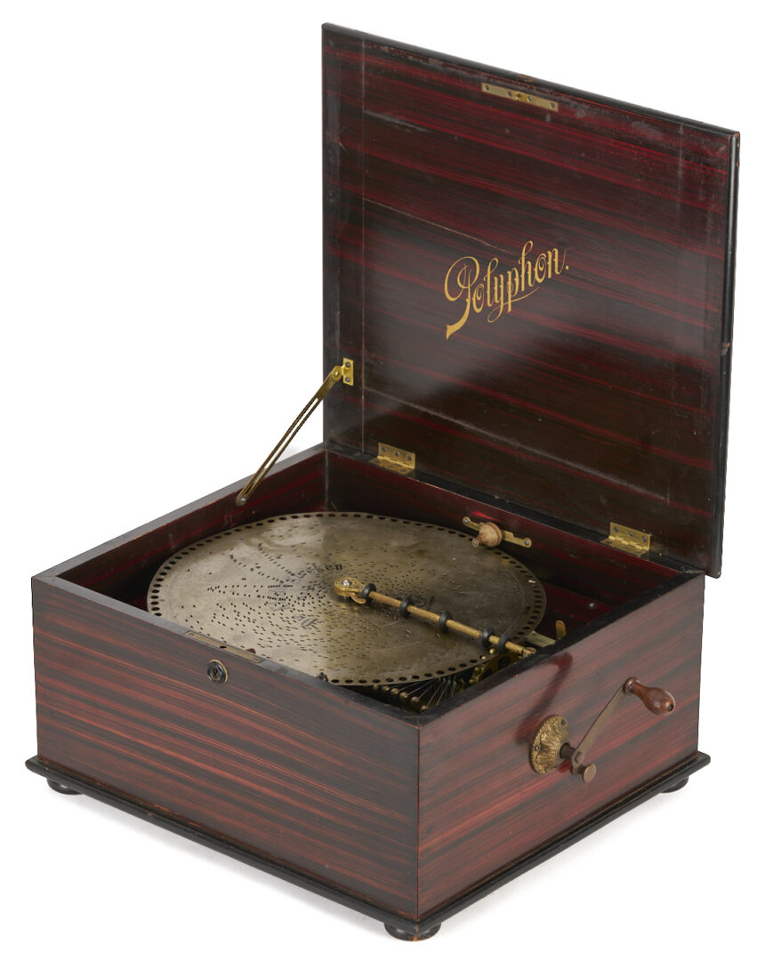 Lot 727: Polyphon No. 73G Music Box w/ 12 Bells