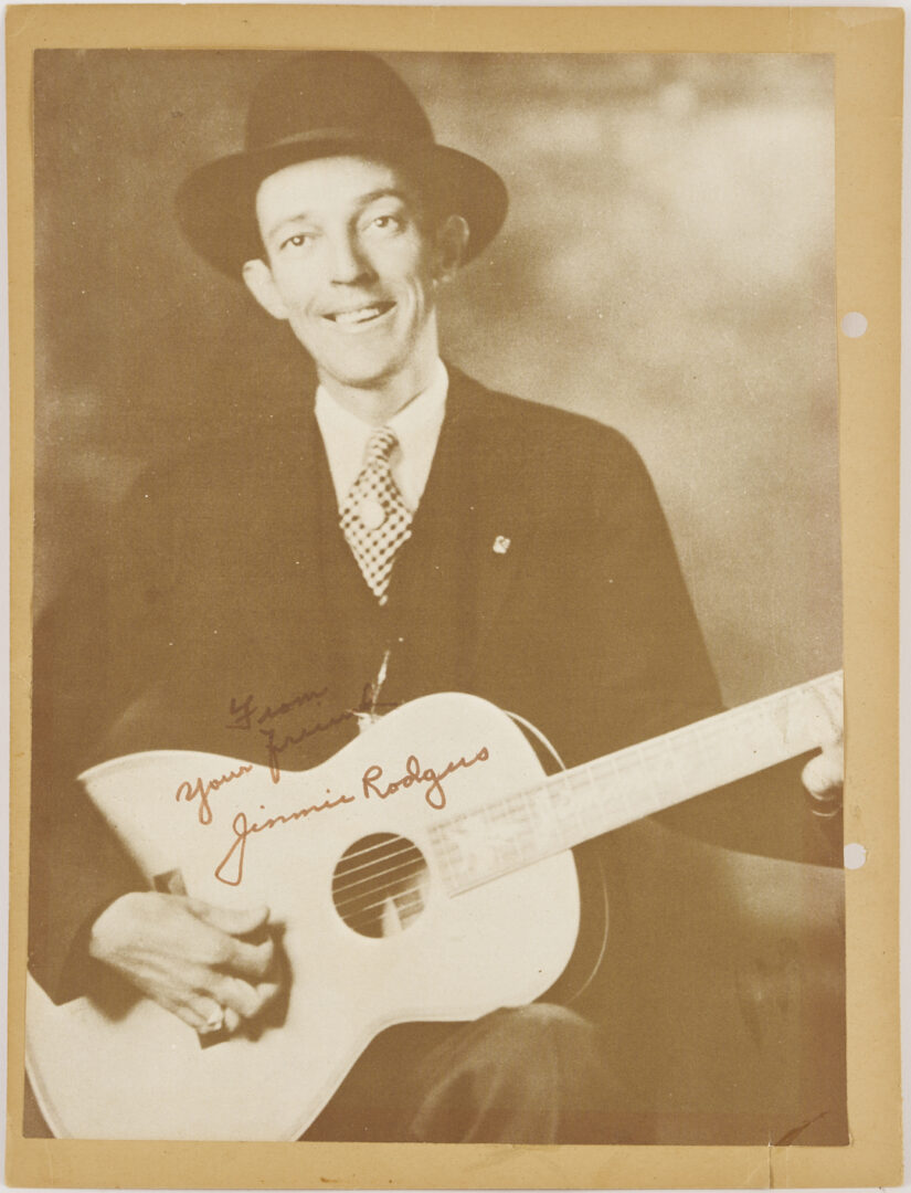 Lot 732: Jimmie Rodgers Signed Photograph, Unframed