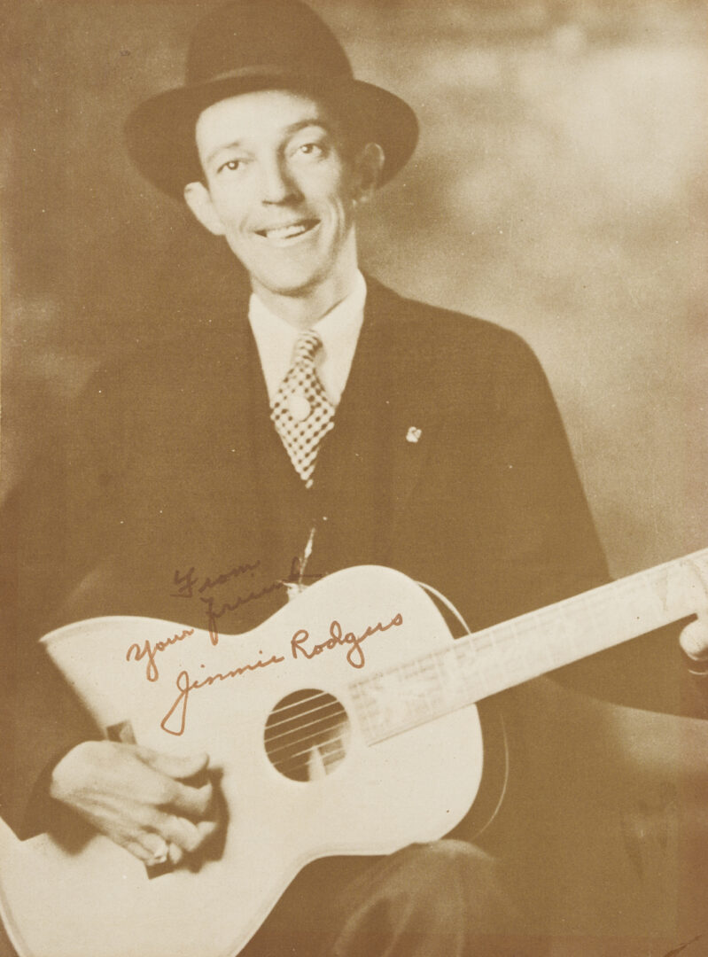 Lot 732: Jimmie Rodgers Signed Photograph, Unframed