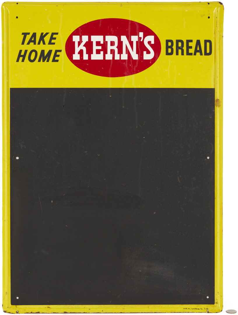 Lot 736: 2 Advertising Signs: Remington Ammo and Kerns Bakery