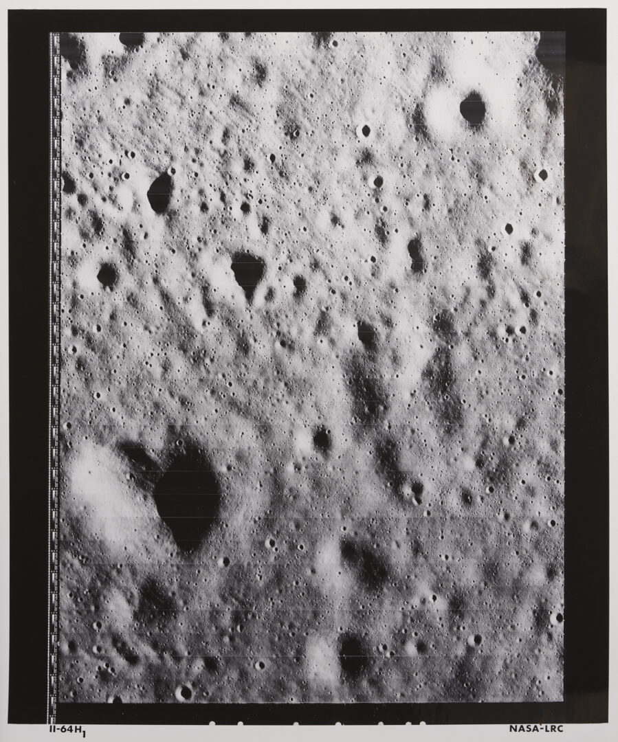 Lot 740: Four NASA Moon Survey Photos; 1966, Sea of Tranquility