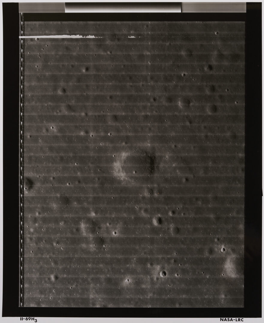 Lot 740: Four NASA Moon Survey Photos; 1966, Sea of Tranquility