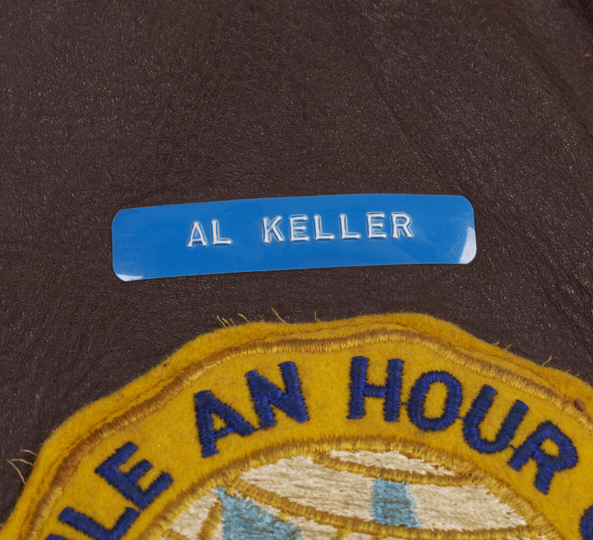 Lot 744: Al Keller Indy 500 Champion 100 Mile an Hour Club Leather Jacket plus Certificate, 1958