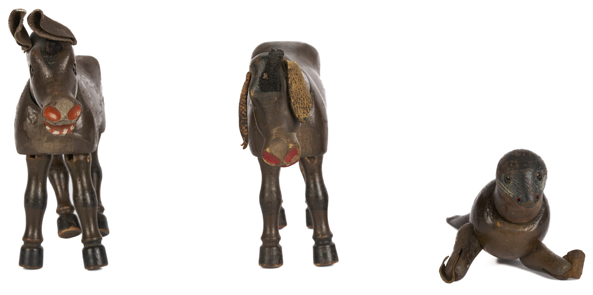 Lot 749: Group of Schoenhut Glass Eyed Animal Figures, 8 pcs.