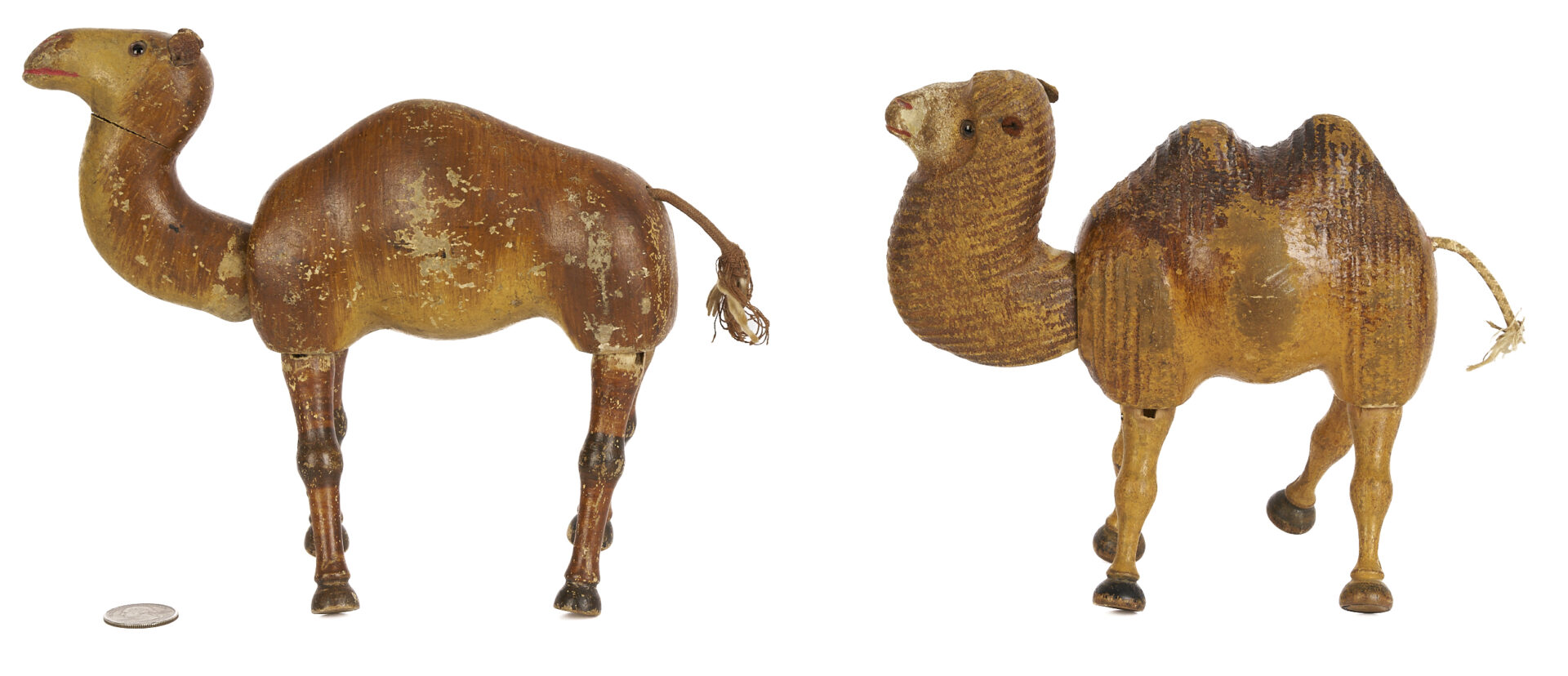 Lot 749: Group of Schoenhut Glass Eyed Animal Figures, 8 pcs.