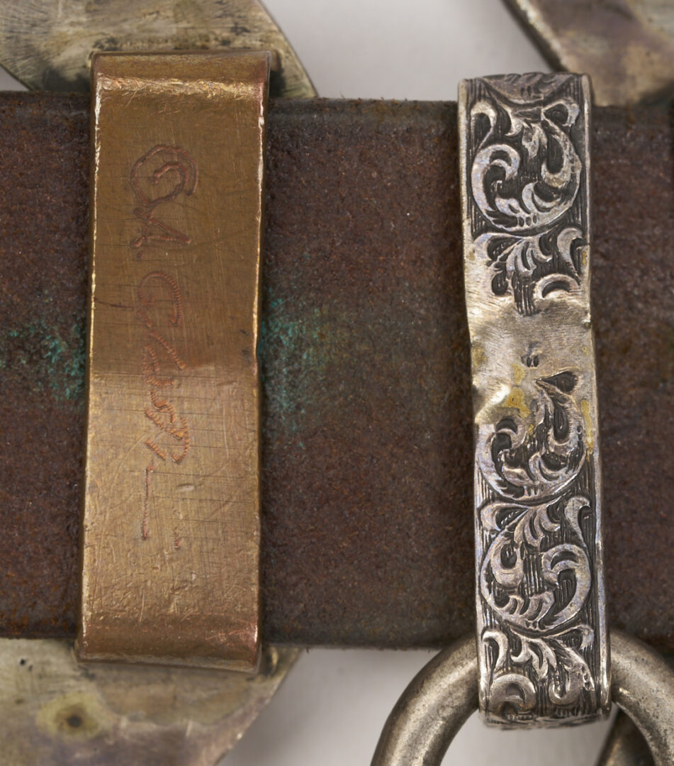 Lot 757: Arnold Goldstein "Western Heritage" Sterling Silver Concho Belt