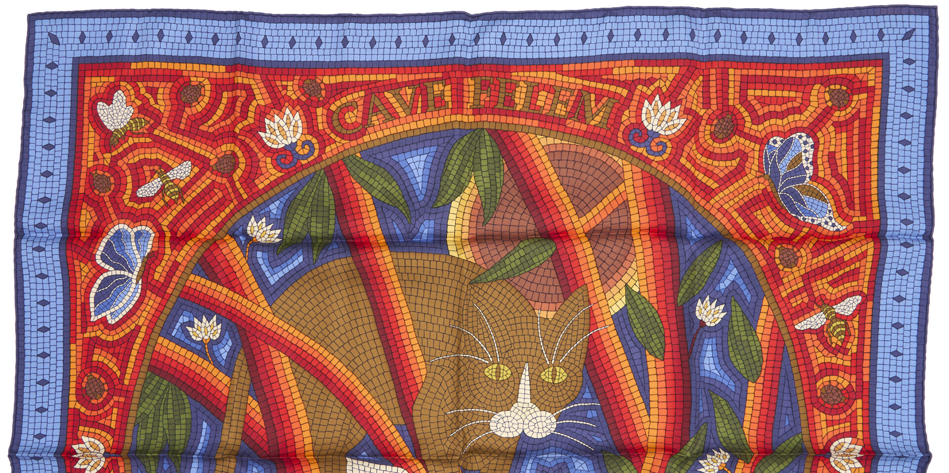 Lot 761: Hermes Silk Scarf, Cave Felem