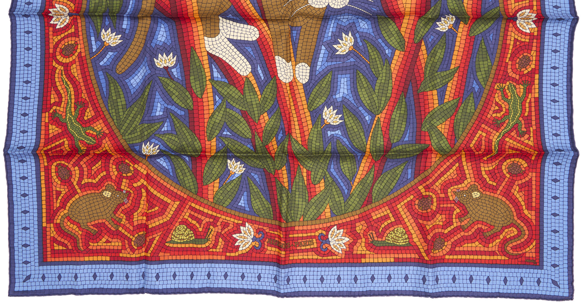 Lot 761: Hermes Silk Scarf, Cave Felem