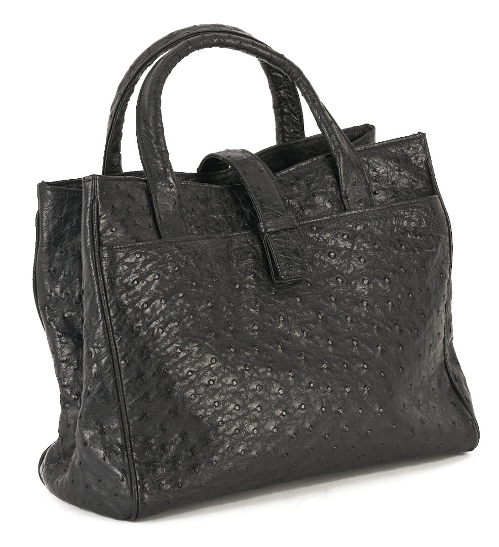 Lot 763: Giorgio's Palm Beach Ostrich Handbag