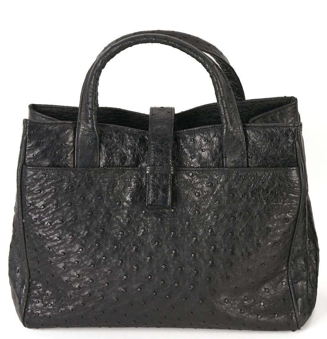 Lot 763: Giorgio's Palm Beach Ostrich Handbag