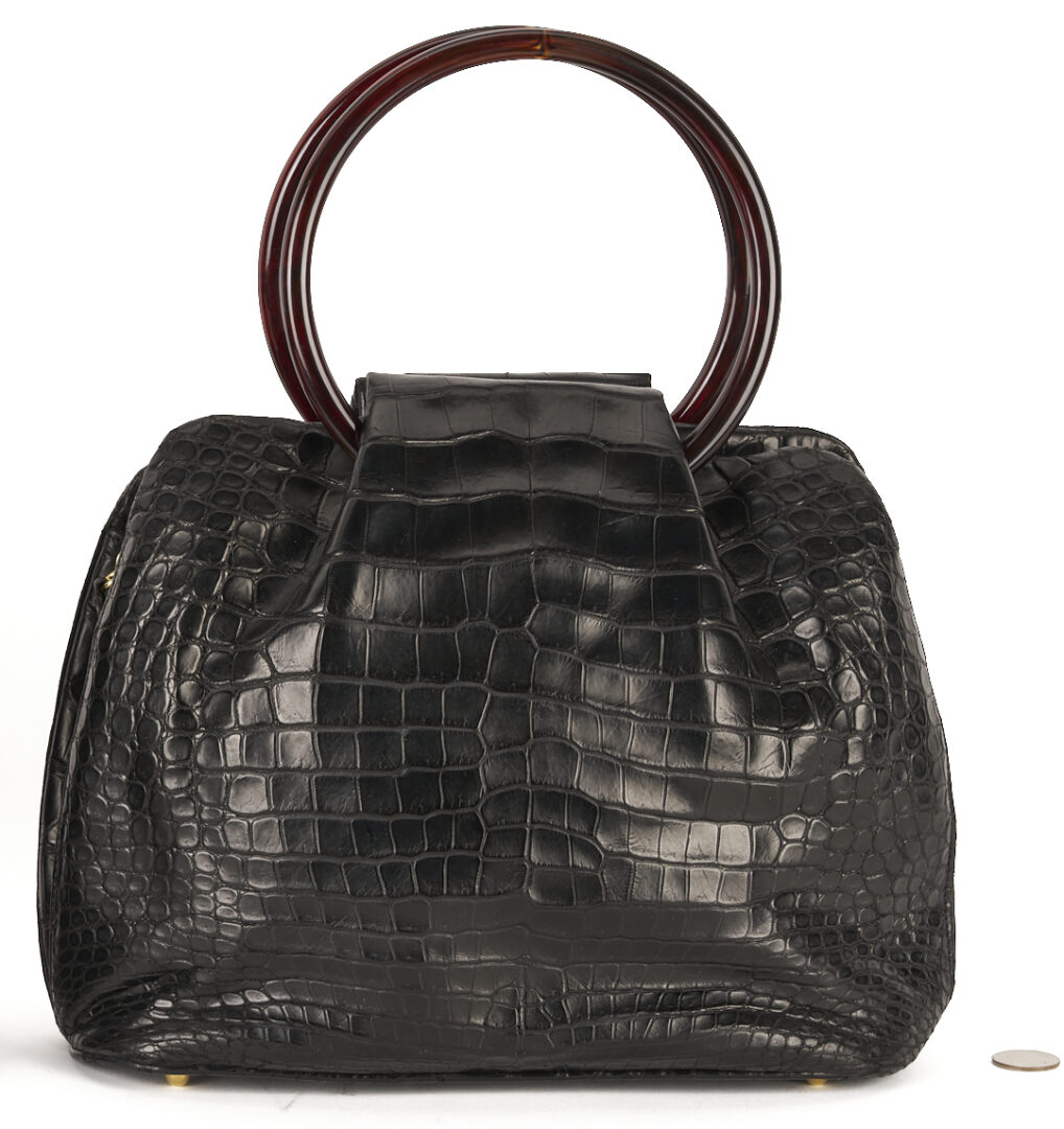 Lot 764: Giorgio's Palm Beach Alligator Handbag