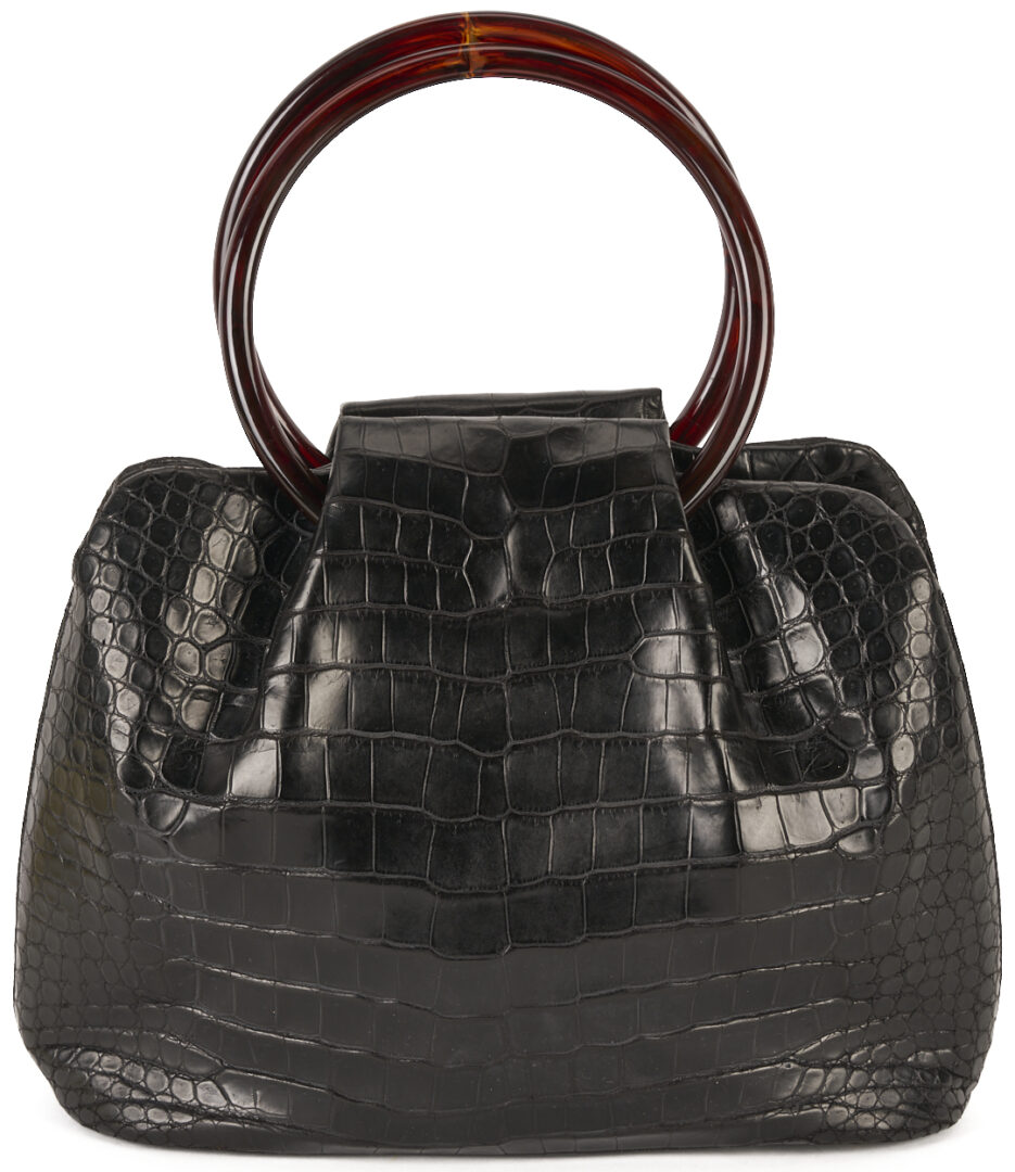 Lot 764: Giorgio's Palm Beach Alligator Handbag