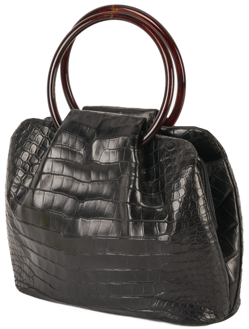 Lot 764: Giorgio's Palm Beach Alligator Handbag